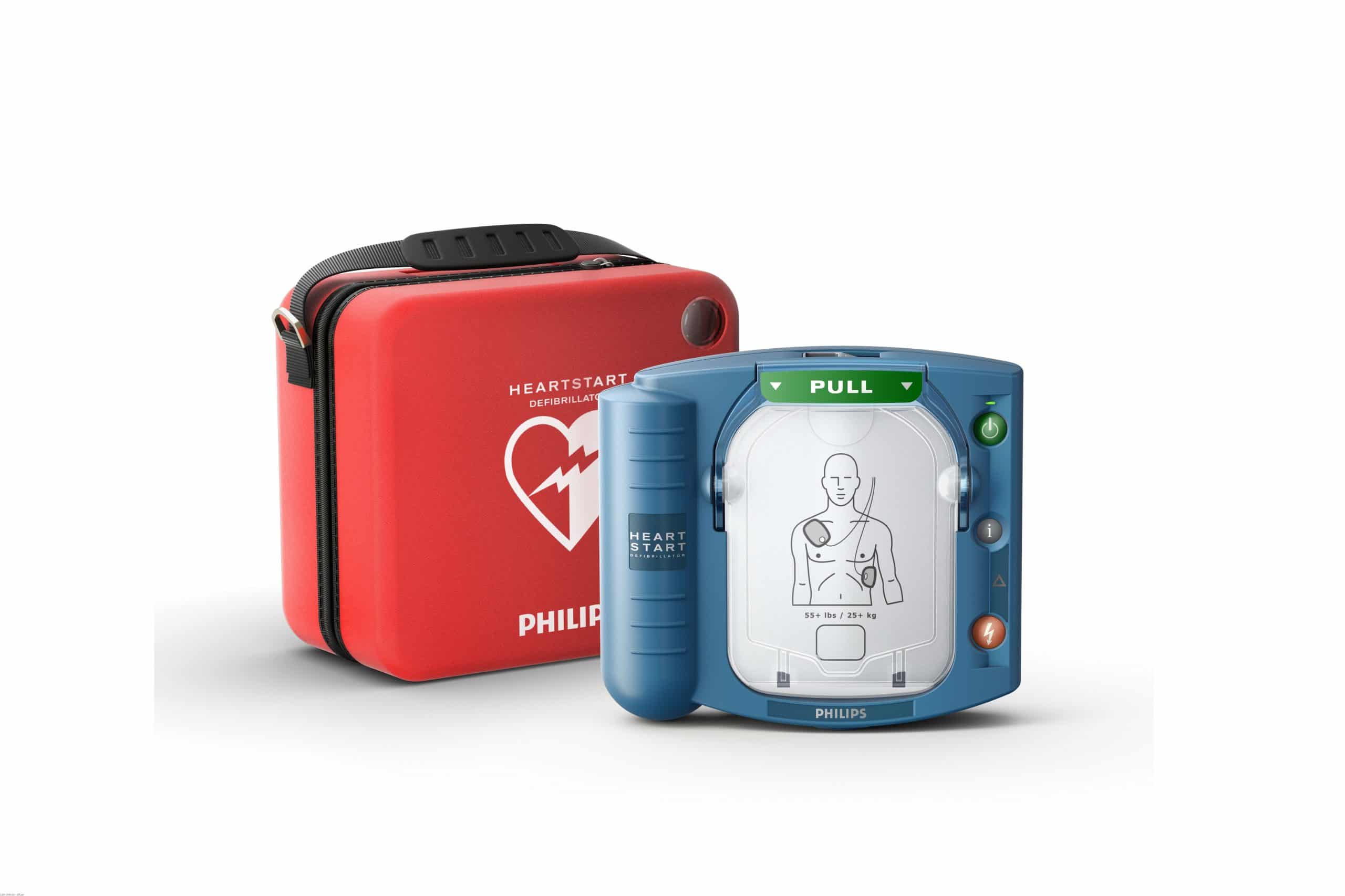 Défibrillateur Philips HS1 et sa mallette de transport