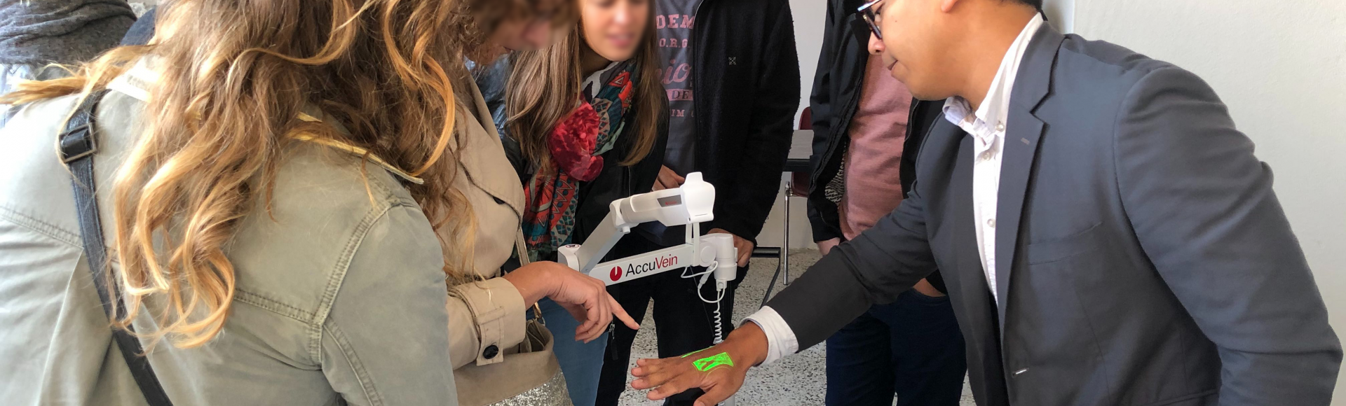 Démonstration d'un Accuvein AV500