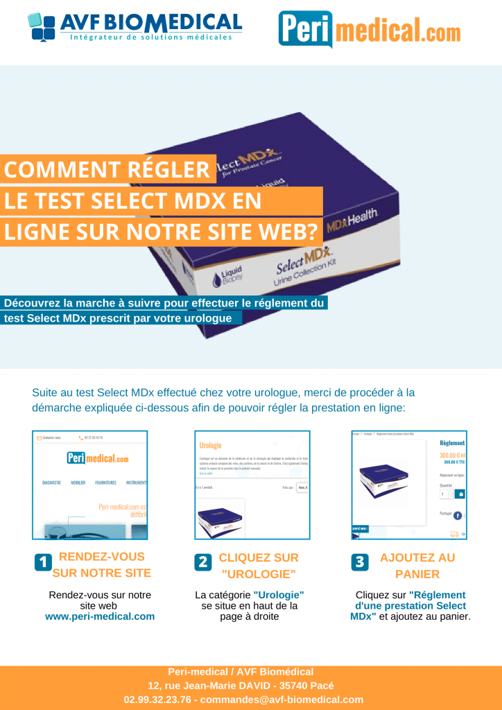 Notice commande de test Select MDx en ligne