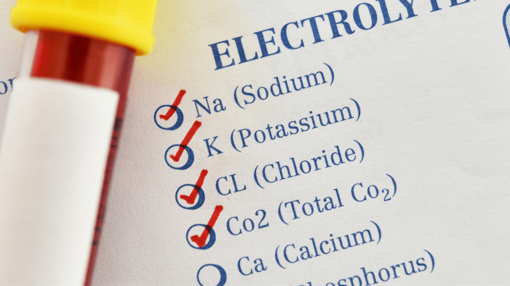 Liste d'éléments sanguins à analyser